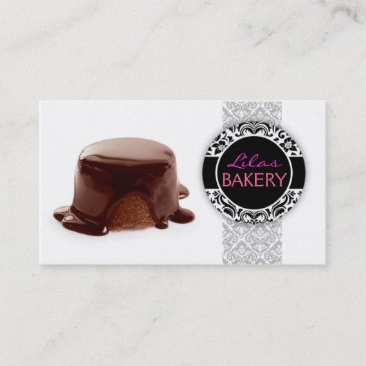 Chocolate dessert bakery Business card 名刺 (正面)
