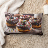 Chocolate Donuts ランバークッション (ブランケット)