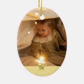 Chocolate Family Photo Minimalist Keepsake セラミックオーナメント (裏面)