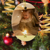 Chocolate Family Photo Minimalist Keepsake セラミックオーナメント