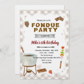 Chocolate Fondue Invitation 招待状 (正面/裏面)