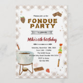 Chocolate Fondue Invitation 招待状 (正面)