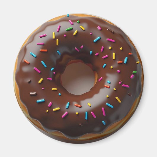 Chocolate Frosted Donuts with Sprinkles マグネット (正面)