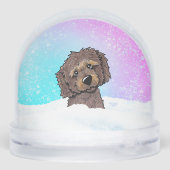Chocolate Goldendoodle DoodleMoji  (裏面)