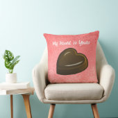 Chocolate Heart Valentines Day クッション (椅子)
