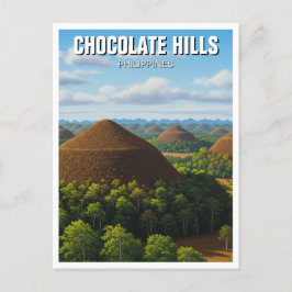 Chocolate Hills Bohol Philippines Travel ポストカード