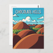 Chocolate Hills Bohol Philippines Travel ポストカード (正面/裏面)