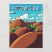 Chocolate Hills Bohol Philippines Travel ポストカード (正面)