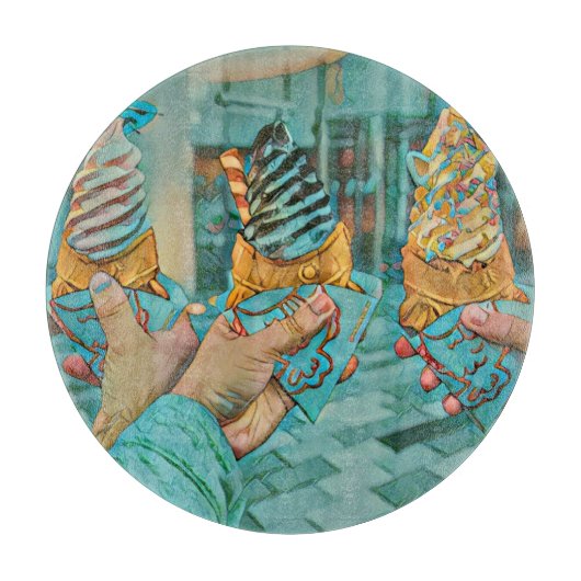 Chocolate ice cream カッティングボード (正面)