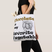 Chocolate is my Favorite Vegetable  トートバッグ (クローズアップ)