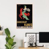 Chocolate Klaus Vintage Food Poster by Leonetto ポスター (ホームオフィス)
