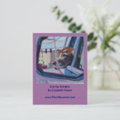 Chocolate Lab ・ウィンドウ外絵画・はがき ポストカード (スタンド正面)