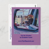 Chocolate Lab ・ウィンドウ外絵画・はがき ポストカード (正面/裏面)