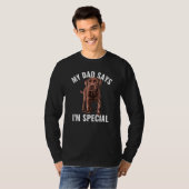 Chocolate Lab Dad Says I m Special Labrador Retrie Tシャツ (正面フル)