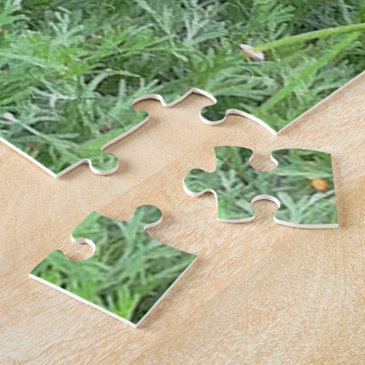 Chocolate Lab in California Poppy Patch ジグソーパズル (側面)