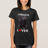 Chocolate Lab Lover Brown Lab Dog Labrador Retriev Tシャツ (正面)