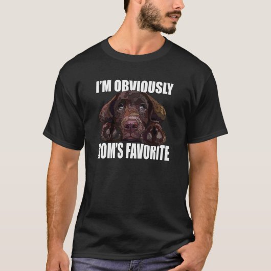 Chocolate Lab Mom Brown Lab Mother Labrador Mama D Tシャツ (正面)