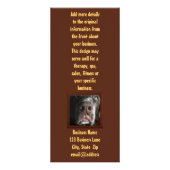 Chocolate Lab Nose Close up Photo Business ラックカード (裏面)