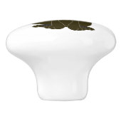 Chocolate Labrador Dog Design セラミックノブ (側面)