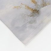 Chocolate Labrador Holiday フリースブランケット (角)