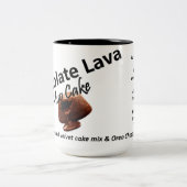 Chocolate Lava Mug Cake ツートーンマグカップ (中央)