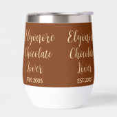 Chocolate Lover Cream Script Personalized Name Est (左面)