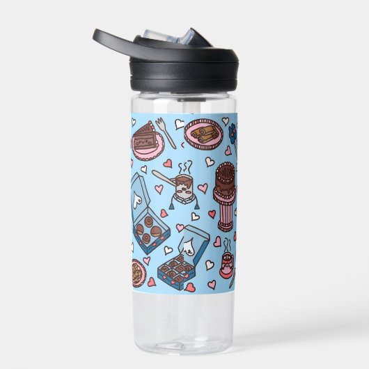 Chocolate lover cute ウォーターボトル (右面)