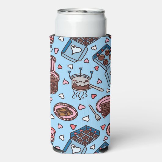 Chocolate lover cute スリム缶クーラー (Seltzer裏面)