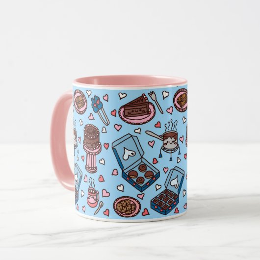 Chocolate lover cute マグカップ (正面左)