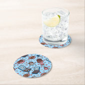 Chocolate lover cute ラウンドペーパーコースター (インサイチュ)