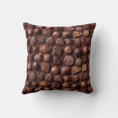 Chocolate Lover Obsession - Realistic Chocolate  クッション (裏面)