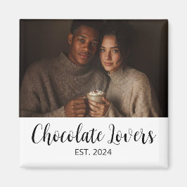 Chocolate Lovers Couple Established Photo Gift マグネット