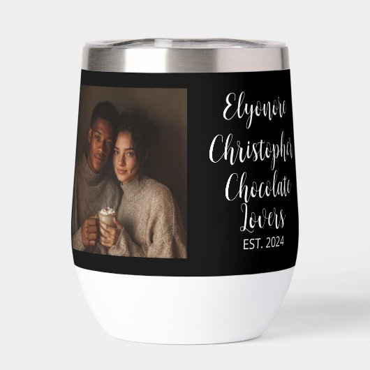Chocolate Lovers Personalized Names Est. Photo (背面)