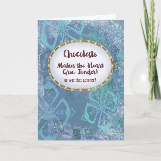 Chocolate Makes the Heart Grow Fonder Missing You カード (正面)