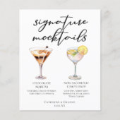 Chocolate Martini Lemon Drop Dessert Mocktail Menu (正面)