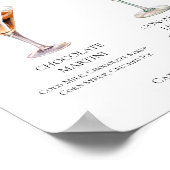 Chocolate Martini Lemon Drop Dessert Mocktail Menu ポスター (角)