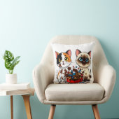 Chocolate Mess Cats クッション (椅子)