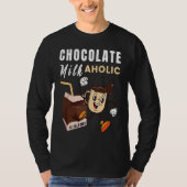 Chocolate Milk Aholic Food Eater Graphic Tシャツ (正面)