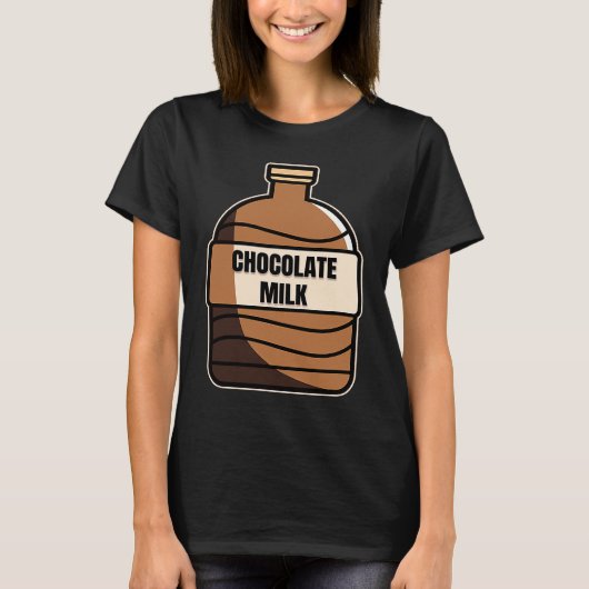 Chocolate Milk Costume Food Eater Graphic Tシャツ (正面)