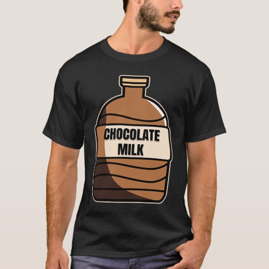 Chocolate Milk Costume Food Eater Graphic Tシャツ (正面)