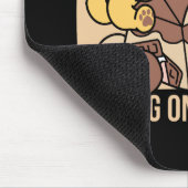 Chocolate Milk Sipping on Bliss – Kawaii Cat Food マウスパッド (コーナー)