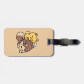Chocolate Milk Sipping on Bliss – Kawaii Cat Food  ラゲッジタグ (裏面横)