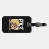 Chocolate Milk Sipping on Bliss – Kawaii Cat Food  ラゲッジタグ (裏面横)