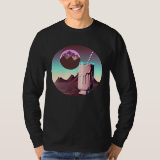 Chocolate Milk Synthwave 80s Retrowave Aesthetic   Tシャツ