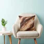 Chocolate Milkshake Marble Texture クッション (椅子)