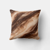 Chocolate Milkshake Marble Texture クッション (裏面)