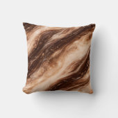 Chocolate Milkshake Marble Texture クッション (正面)
