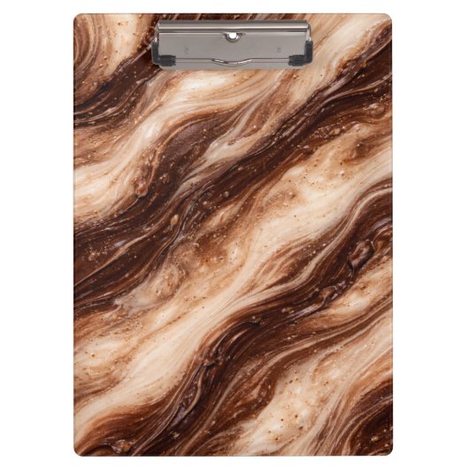 Chocolate Milkshake Marble Texture クリップボード (正面)