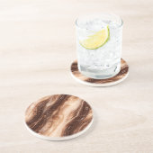 Chocolate Milkshake Marble Texture コースター (側面)