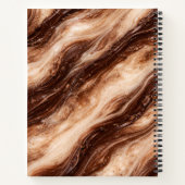Chocolate Milkshake Marble Texture ノートブック (裏面)